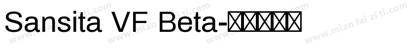 Sansita VF Beta字体转换